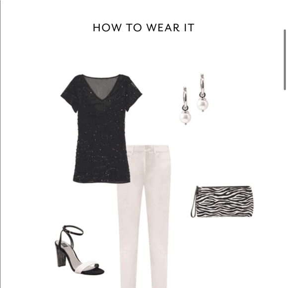 WHBM EMBELLISHED TOP - Picture 5 of 5